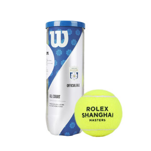 Wilson Wins Shanghai Masters French Open and US Open Professional Competition Tennis 3-Pack Beginner Training Ball Wilson Wins Shanghai Masters French Open and US Open Professional Competition Tennis 3-Pack Beginner Training Ball
