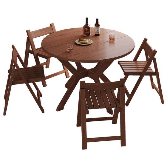 Fashati solid wood folding round table household small dining table new Chinese style side stand foldable dining table round table 
Fashati solid wood folding round table household small dining table new Chinese style side stand foldable dining table round table