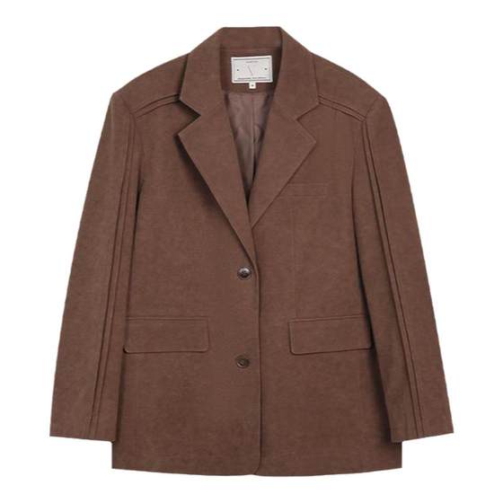 Veega Chic 25 Early Spring Textured Suede Suede Tucker Pleated Design Silhouette Blazer
Veega Chic 25 Early Spring Textured Suede Suede Tucker Pleated Design Silhouette Blazer