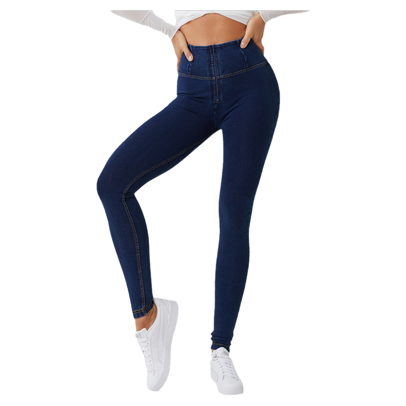 Freddy Women's Slim Fit Small Leg Pants Peach Hip High Waist