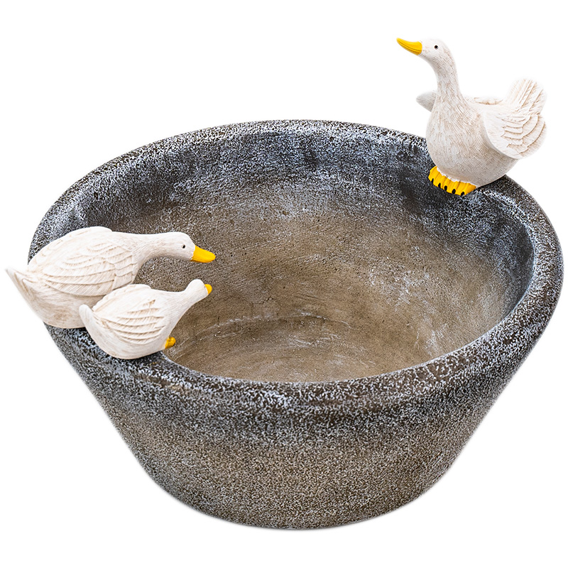 趣味 フラワー ガーデニング 園芸 鉢 陶器 動物 アヒル セトクラフト