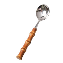 Sheli food grade stainless steel bamboo handle western tableware Sheli food grade stainless steel bamboo handle western tableware