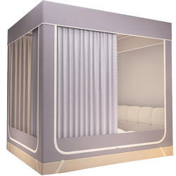 Mosquito net blackout bed curtain integrated 2025 new model for home use Mosquito net blackout bed curtain integrated 2025 new model for home use