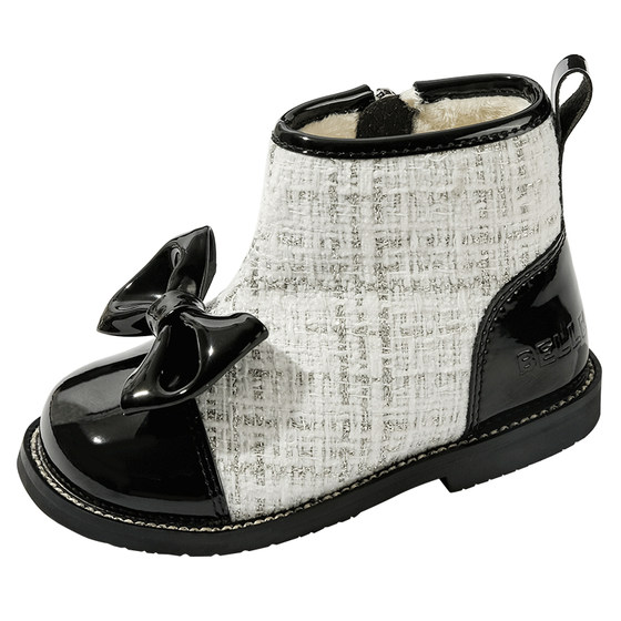 Belle children's shoes girls fashion leather boots for winter children's British style Martin boots soft sole plus velvet warm fashion boots
Belle children's shoes girls fashion leather boots for winter children's British style Martin boots soft sole plus velvet warm fashion boots