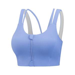 VfU high-intensity sports underwear front zipper gathering shock-proof strong wrap vest professional training fitness bra VfU high-intensity sports underwear front zipper gathering shock-proof strong wrap vest professional training fitness bra