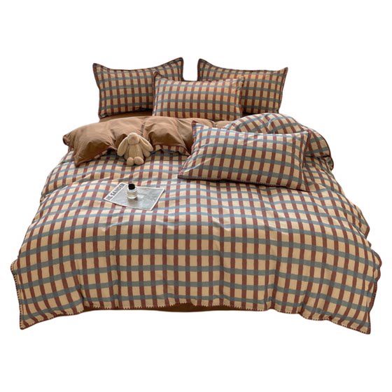 High-end Class A Thickened Cotton Fur Wool Four-Piece Set Pure Cotton Bed Sheets Three-Piece Set 1.8 Bed Sheets Bedding Winter 
High-end Class A Thickened Cotton Fur Wool Four-Piece Set Pure Cotton Bed Sheets Three-Piece Set 1.8 Bed Sheets Bedding Winter