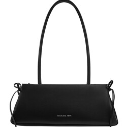 CHARLES/KEITH autumn and winter women's bag CK2-20160193 bow simple shoulder armpit bag baguette bag CHARLES/KEITH autumn and winter women's bag CK2-20160193 bow simple shoulder armpit bag baguette bag