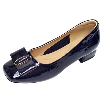Da Yaya large size women's shoes patent leather low heel shallow mouth single shoes 
Da Yaya large size women's shoes patent leather low heel shallow mouth single shoes