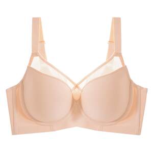 Aidai thin mold cup glossy and markless underwear for women with soft steel rings on the upper side to collect side breasts to prevent sagging and expanding bra 
Aidai thin mold cup glossy and markless underwear for women with soft steel rings on the upper side to collect side breasts to prevent sagging and expanding bra