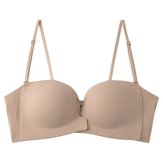 Cat man front buckle strapless liquid foundation underwear for women with small breasts gathered to show large invisible non-slip strapless bra wrap 
Cat man front buckle strapless liquid foundation underwear for women with small breasts gathered to show large invisible non-slip strapless bra wrap