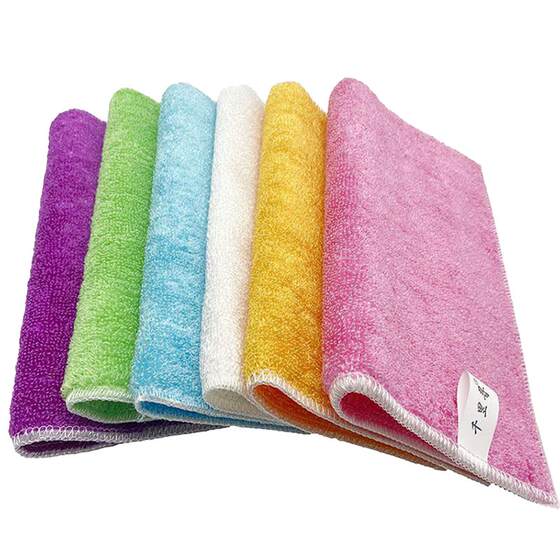 Thick bamboo charcoal washing dishes, bamboo fiber wash, napkin, no oil, home kitchen, clean, oil wipe, water absorption, no hair Thick bamboo charcoal washing dishes, bamboo fiber wash, napkin, no oil, home kitchen, clean, oil wipe, water absorption, no hair