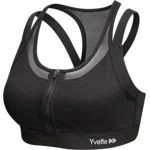 Yvette Jobsty Front Zipper Sports Underwear Women's Shockproof Running Fitness Bra Gathering H0800008 
Yvette Jobsty Front Zipper Sports Underwear Women's Shockproof Running Fitness Bra Gathering H0800008