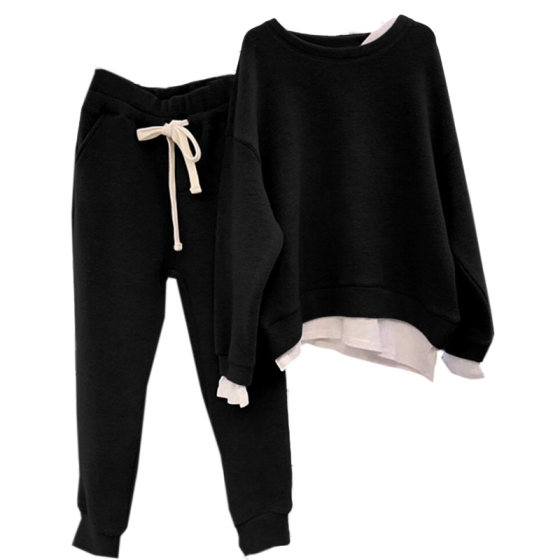Korea Dongdaemun 2025 autumn and winter new loose two-piece sweatshirt set contrast color slim and casual two-piece set for women
Korea Dongdaemun 2025 autumn and winter new loose two-piece sweatshirt set contrast color slim and casual two-piece set for women
