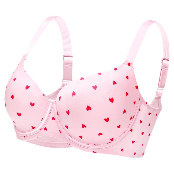 Large-size traceless underwear with large breasts, small sexy, gathered, and anti-sagging, thin bras 
Large-size traceless underwear with large breasts, small sexy, gathered, and anti-sagging, thin bras