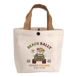 Portable canvas bag new style bear small compact simple Portable canvas bag new style bear small compact simple