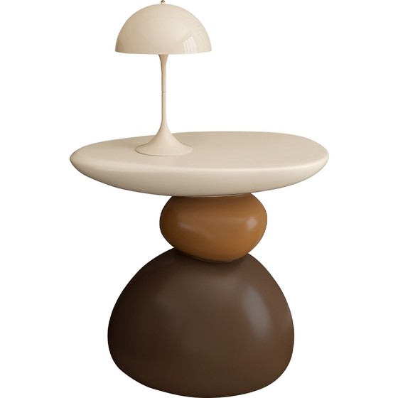 Stone side living room sofa side small coffee table narrow cabinet side cabinet medium style art high-end small round table storage rack Stone side living room sofa side small coffee table narrow cabinet side cabinet medium style art high-end small round table storage rack