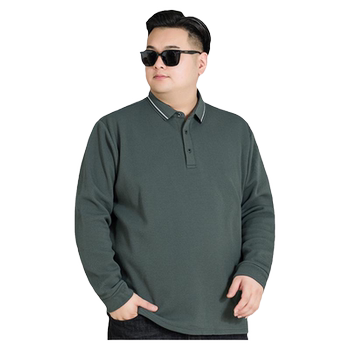 Fatty large-size winter plus velvet lapel T-shirt base shirt 
Fatty large-size winter plus velvet lapel T-shirt base shirt