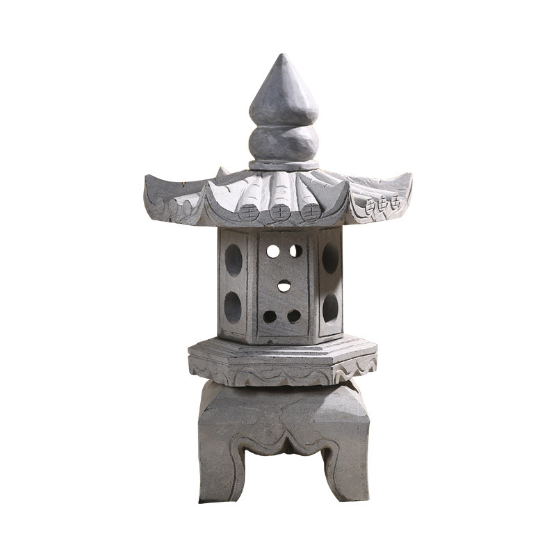 中国風の石彫刻灯籠風の細かな彫刻を施した置物 O1CN01Uj2xnu1SK0lzAEhSv_!!