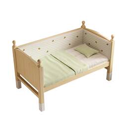 Solid wood spliced bed extra wide bedside bed baby side bed Solid wood spliced bed extra wide bedside bed baby side bed