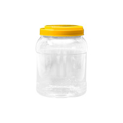 Honey bottle plastic 1 catties transparent food sealed jar Honey bottle plastic 1 catties transparent food sealed jar