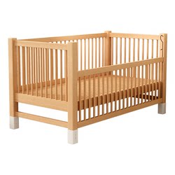 Beech wood spliced baby bed with liftable high guardrail crib Beech wood spliced baby bed with liftable high guardrail crib