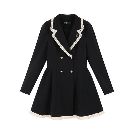 High-end black mid-length suit jacket for women in spring and autumn 2025 new temperament double-breasted small fragrance style suit skirt
High-end black mid-length suit jacket for women in spring and autumn 2025 new temperament double-breasted small fragrance style suit skirt