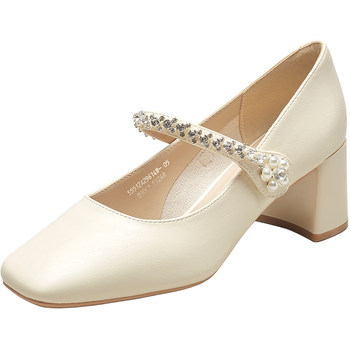 Yierkang French square-toe Mary Jade shoes for women in autumn thick heels 2025 new retro high-end high-mouth high-mouth high-heel shoes 
Yierkang French square-toe Mary Jade shoes for women in autumn thick heels 2025 new retro high-end high-mouth high-mouth high-heel shoes