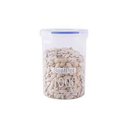 Plastic sealed jars of grains and cereals kitchen snacks Plastic sealed jars of grains and cereals kitchen snacks