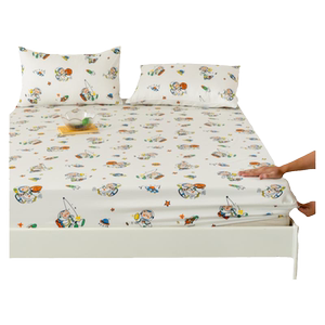 Class A 100 cartoon pure cotton beds Single -cotton Children 1.2m mattress protective sleeve anti -slip sheets
 Class A 100 cartoon pure cotton beds Single -cotton Children 1.2m mattress protective sleeve anti -slip sheets