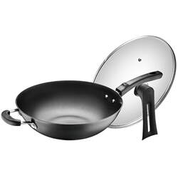 Supor real stainless cast iron wok household old-fashioned Supor real stainless cast iron wok household old-fashioned
