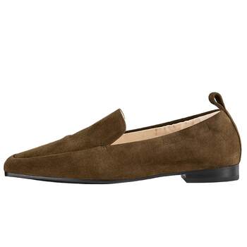 7or9 coffee croissant square toe loafers 
7or9 coffee croissant square toe loafers