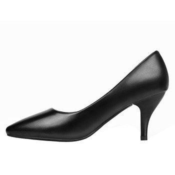 Large -size professional dressing work shoes Black stewardess interview
 Large -size professional dressing work shoes Black stewardess interview