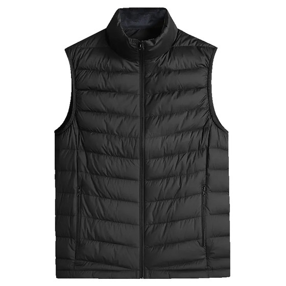 Autumn and winter light increase men's down vest jacket large fat guy loose and warm, warm inner puffy vest Autumn and winter light increase men's down vest jacket large fat guy loose and warm, warm inner puffy vest