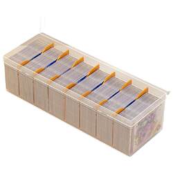 Transparent dust-proof card storage box with lid Transparent dust-proof card storage box with lid