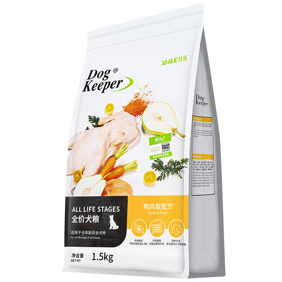 Bile duck meat pear adult dog food 3*0.5kg Bixiong Ke Fund Hair Teddy Puppy Universal Clean Fire Hair Dog Main Food Bile duck meat pear adult dog food 3*0.5kg Bixiong Ke Fund Hair Teddy Puppy Universal Clean Fire Hair Dog Main Food