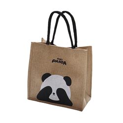 New Cartoon Linen Bag Hand Shopping Bag New Cartoon Linen Bag Hand Shopping Bag