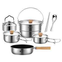 304 stainless steel outdoor camping portable stove set 304 stainless steel outdoor camping portable stove set
