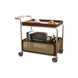 Sofa side table movable coffee table living room household side cabinet trolley medieval solid wood table storage rack 
Sofa side table movable coffee table living room household side cabinet trolley medieval solid wood table storage rack