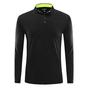 Ice Silk Long Sleeve Polo Shirt Business Casual Quick Drying Breathable Ice Silk Long Sleeve Polo Shirt Business Casual Quick Drying Breathable