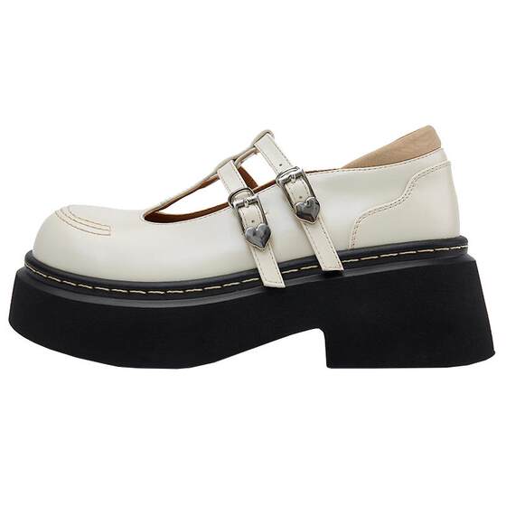 HERLOOKT font strap thick sole Mary Jane shoes for women heightened big heads and small leather shoes black leather thick heels
HERLOOKT font strap thick sole Mary Jane shoes for women heightened big heads and small leather shoes black leather thick heels