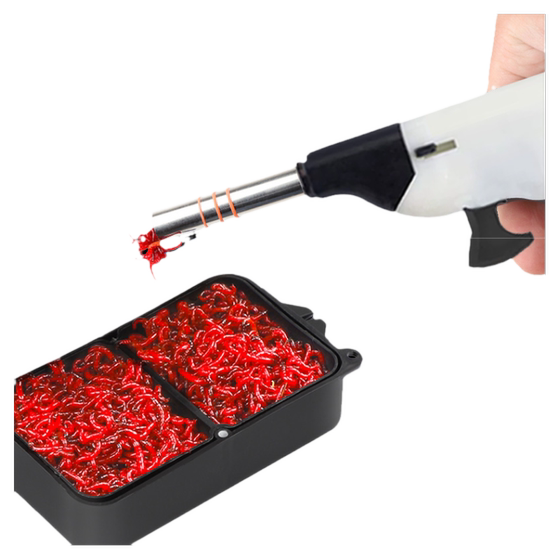 Strong magnetic automatic stainless steel red worm gun bait device leather band earthworm live bait fast hook multifunctional bait fishing equipment
Strong magnetic automatic stainless steel red worm gun bait device leather band earthworm live bait fast hook multifunctional bait fishing equipment