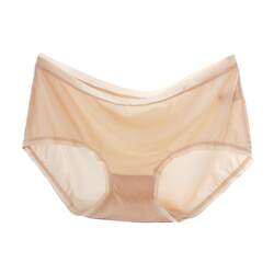 Caitian Lady's Ice Silk Underwear Ultra-thin Seamless Sexy Transparent Shorts Breathable Mask Large Size Briefs Pure Cotton Crotch Caitian Lady's Ice Silk Underwear Ultra-thin Seamless Sexy Transparent Shorts Breathable Mask Large Size Briefs Pure Cotton Crotch