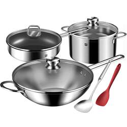Zwilling’s original pot set comes with a 10-year warranty Zwilling’s original pot set comes with a 10-year warranty