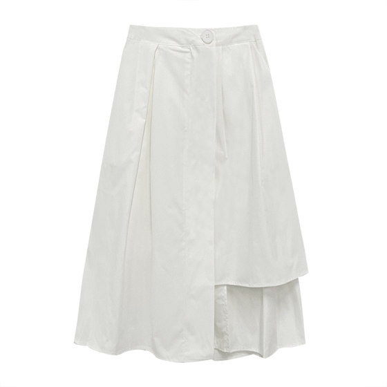 Irregularly spliced A-line high-waist skirt new Korean version high-waisted slim niche simple mid-length large-size skirt
Irregularly spliced A-line high-waist skirt new Korean version high-waisted slim niche simple mid-length large-size skirt