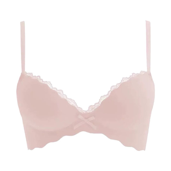Pink underwear for women with small breasts, push-up flat chest, special-purpose no-wire upper support breast adjustment bra set 
Pink underwear for women with small breasts, push-up flat chest, special-purpose no-wire upper support breast adjustment bra set