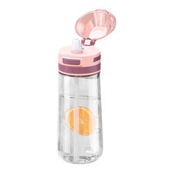 Portable plastic cup sports water bottle with straw Portable plastic cup sports water bottle with straw