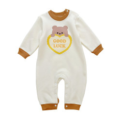 Baby's velvet thickened warm clothing for autumn and winter outer wear Baby's velvet thickened warm clothing for autumn and winter outer wear