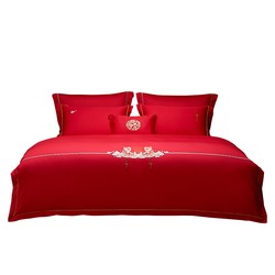 Luolai bedding wedding cotton tribute satin Luolai bedding wedding cotton tribute satin