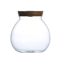 Cork glass bottle sealed jar cookie flower with light Cork glass bottle sealed jar cookie flower with light