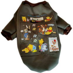 Pet autumn and winter cartoon plus velvet warm dog clothes Pet autumn and winter cartoon plus velvet warm dog clothes